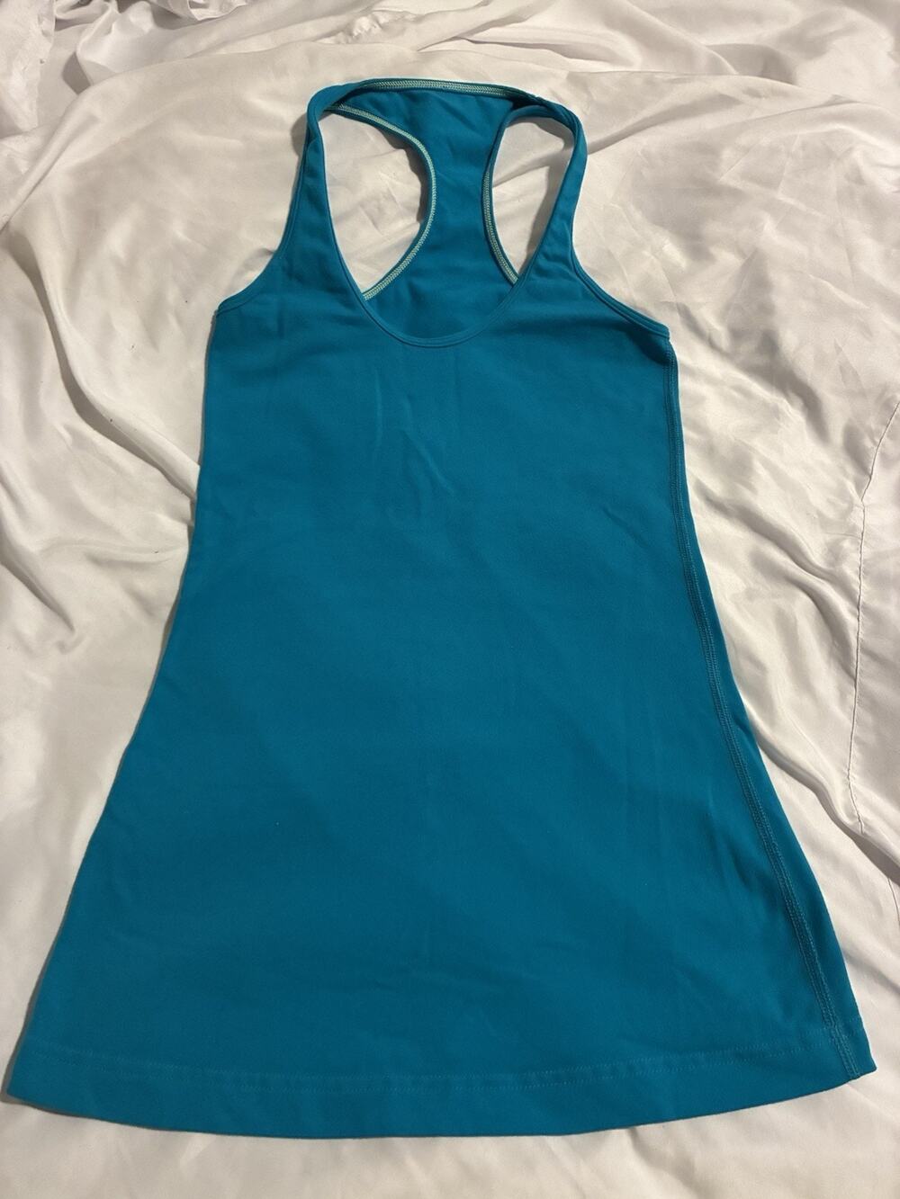 Lululemon Racerback Athletic Tank Top Blue Yoga Workout Size Small Estimate